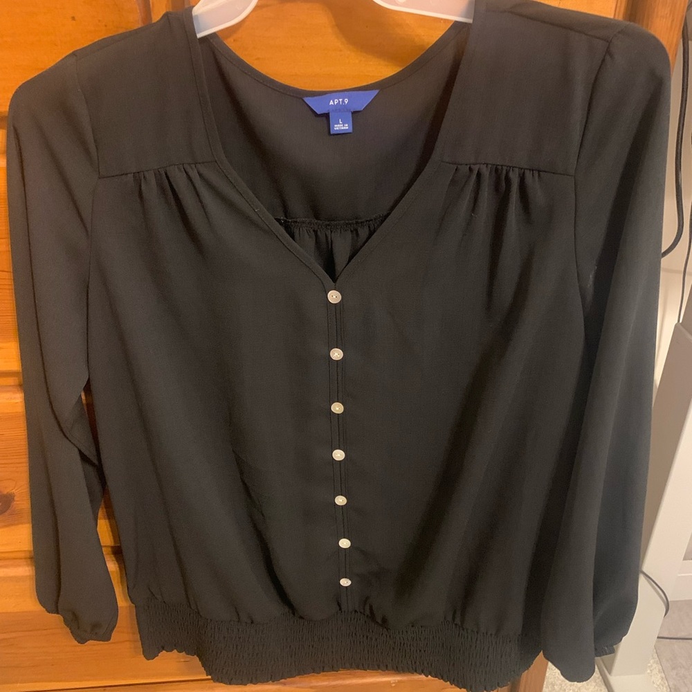 Apt. 9 black blouse SZ large